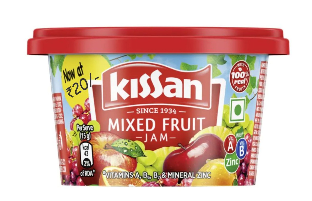 Kissan Mixed Fruit Jam, 90 g | Rs.20